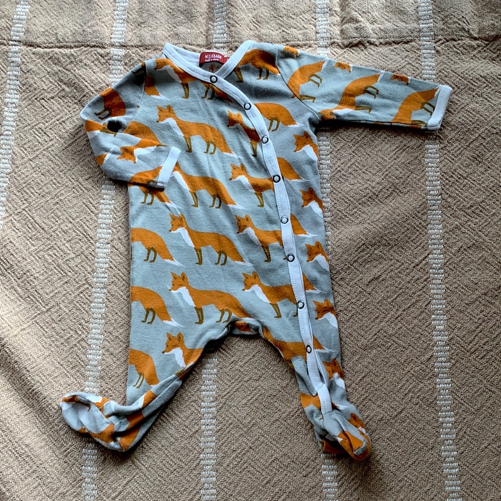 Milkbarn fox jammies // 0-3 months